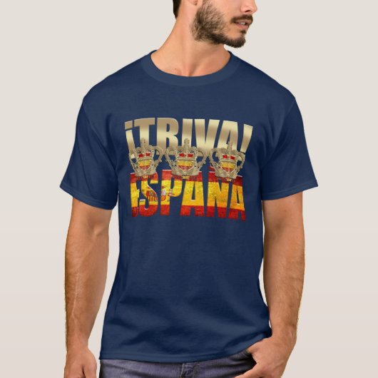 VivaスペインTricampeones Triva España 2012年のAzul Tシャツ (正面)