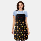 Vivaチリ典型的なチリの食品ファミリー名 エプロン (着用した状態)