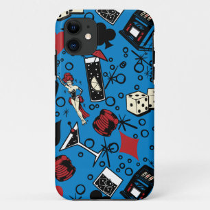 Vivaベガスのカジノのレトロの賭博のデザイン iPhone 11 ケース