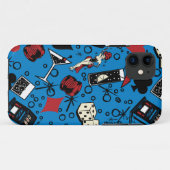 Vivaベガスのカジノのレトロの賭博のデザイン Case-Mate iPhoneケース (裏面(横))