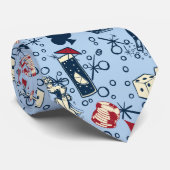 Vivaベガスのカジノのレトロの賭博の青 ネクタイ (ロール)