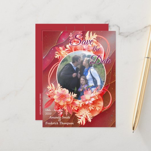 Vivaマゼンタのお知らせポストカード 案内ポストカード (正面/裏面インサイチュ)