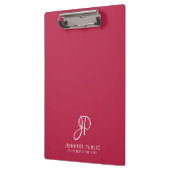 Vivaマゼンタのトレンドカラー入力モノグラムテンプレート クリップボード (左)