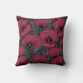 Vivaマゼンタポピー クッション (裏面)