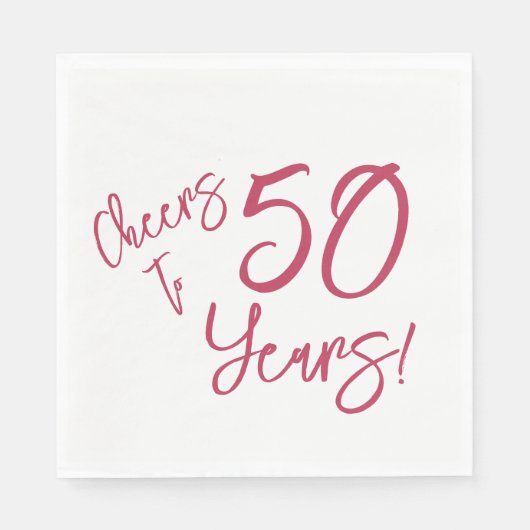 Vivaマゼンタ応援へ50年ナプキン スタンダードランチョンナプキン (正面)