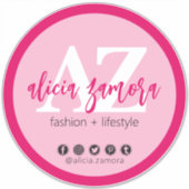 Vivaマゼンモダンタソーシャルメディア・インフルエンサーカスタム シール (正面)