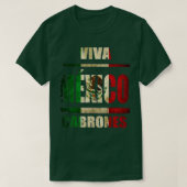 VIvaメキシコカバロンとクリスマスメキシコ Tシャツ (デザイン正面)