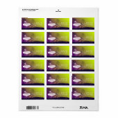 Vivaラスベガスデスティネーションウェディングアドレス ラベル (フルシート)