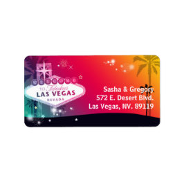 Vivaラ結婚スベガスアドレスでの夢 ラベル