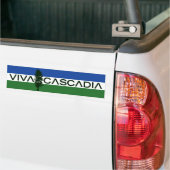 "Viva Cascadia"のバンパーステッカー バンパーステッカー (トラック上)