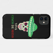 VIVA CINCO DE MAYO ふざけたドクロのパーティーギフトのアイデア Case-Mate iPhoneケース (裏面(横))
