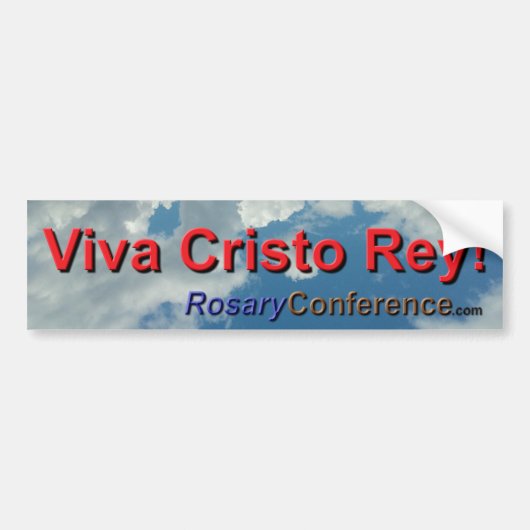 Viva Cristo Rey! バンパーステッカー (正面)