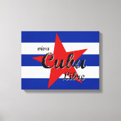 Viva Cuba Libre、Havana、Fidel Castro、Che Guevara キャンバスプリント (正面)