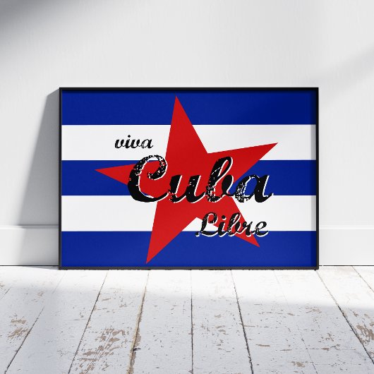 Viva Cuba Libre、Havana、Fidel Castro、Che Guevara キャンバスプリント