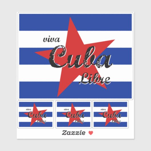 Viva Cuba Libre、Havana、Fidel Castro、Che Guevara シール (シート)