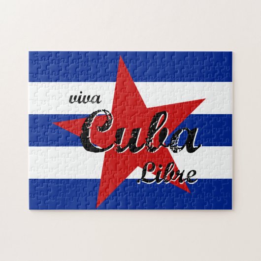 Viva Cuba Libre、Havana、Fidel Castro、Che Guevara ジグソーパズル (横)