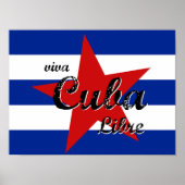 Viva Cuba Libre、Havana、Fidel Castro、Che Guevara ポスター (正面)