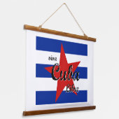 Viva Cuba Libre、Havana、Fidel Castro、Che Guevara 吊り下げ型タペストリー (傾斜あり)
