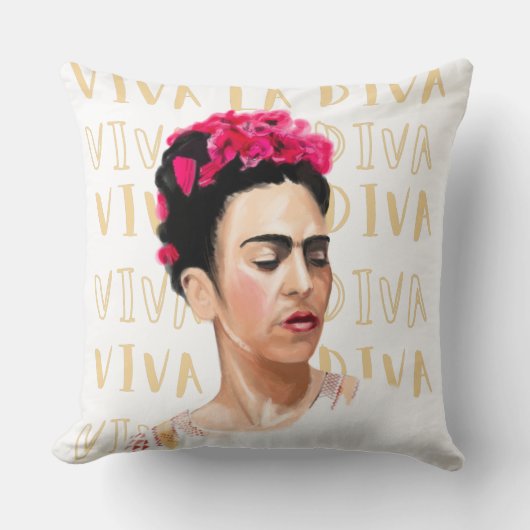 Viva La Diva Frida Kahlo cushion  クッション (正面)