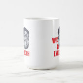 "Viva la Evolucion" (Long Live Evolution). コーヒーマグカップ (中央)