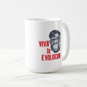 "Viva la Evolucion" (Long Live Evolution). コーヒーマグカップ (正面右)