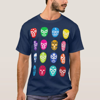 Viva La Lucha Libre Luchador Wrestling Masks Tシャツ