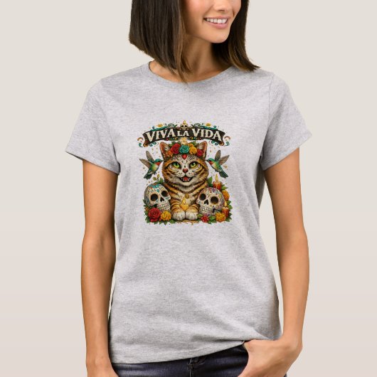 VIVA LA VIDA トラネコ Tシャツ (正面)