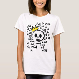 Viva La Vida ドクロTシャツ - インパクト抜群グラフィックTシャツ Tシャツ