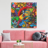 Viva La Vida By Squid Fear City (.75) キャンバスプリント (インサイチュ (リビング))