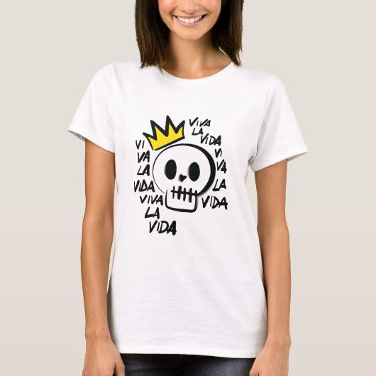 Viva La Vida Skull T-Shirt – Bold Graphic Tee  Tシャツ (正面)