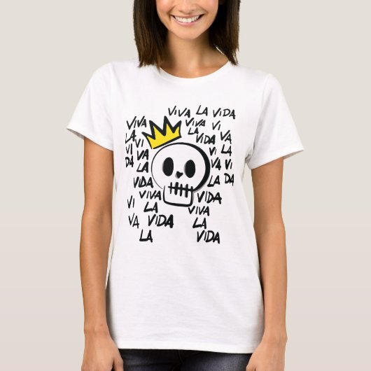Viva La Vida Skull T-Shirt – Bold Graphic Tee  Tシャツ (正面)