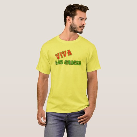 VIVA LAS CRUCESニューメキシコの記念品! Tシャツの上 Tシャツ (正面フル)