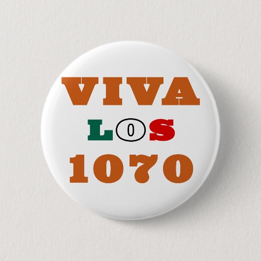 Viva Los 1070年 缶バッジ (正面)