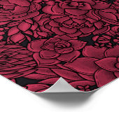 Viva Magentaの多肉植物 – 2023年の色 ポスター (角)