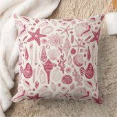 Viva Magentaの貝殻 – 2023年の色 クッション (ブランケット)