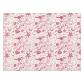 Viva Magentaの貝殻 – 2023年の色 テーブルクロス (正面(横))