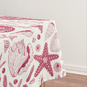 Viva Magentaの貝殻 – 2023年の色 テーブルクロス (インサイチュ)