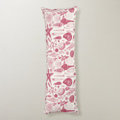 Viva Magentaの貝殻 – 2023年の色 ボディピロー (裏面 (縦))