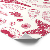 Viva Magentaの貝殻 – 2023年の色 ポスター (角)