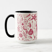 Viva Magentaの貝殻 – 2023年の色 マグカップ (左)