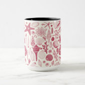 Viva Magentaの貝殻 – 2023年の色 マグカップ (中央)