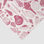 Viva Magentaの貝殻 – 2023年の色 薄葉紙 (詳細)