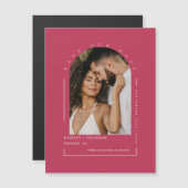 Viva Magenta Arc写真日救付き磁気カード (正面/裏面)