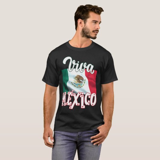 Viva Mexica 16th 9月の独立記念日メキシコ Tシャツ (正面フル)
