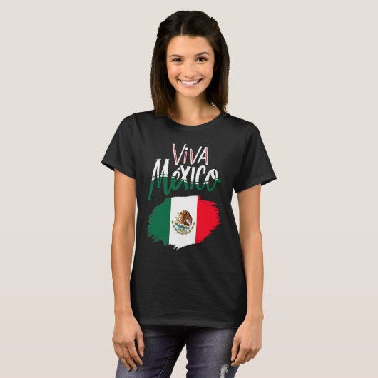 Viva Mexica 16th September Independence Day Mexica Tシャツ (正面フル)
