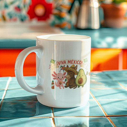 ¡Viva México! かわいいフィエスタ コーヒーマグカップ