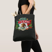 Viva Mexico 愛国タイポグラフィーTシャツ | メキシコ トートバッグ (クローズアップ)