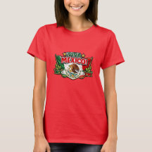 Viva Mexico 愛国タイポグラフィーTシャツ | メキシコ