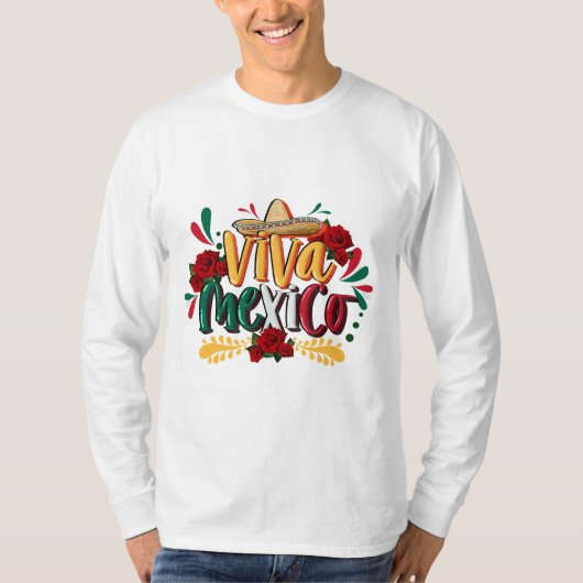 viva mexico cinco de mayo, playeras personalizado tシャツ (正面)