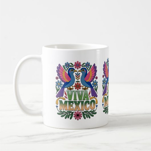 ¡Viva México! Mexican Pride Coffee Mug コーヒーマグカップ (左)